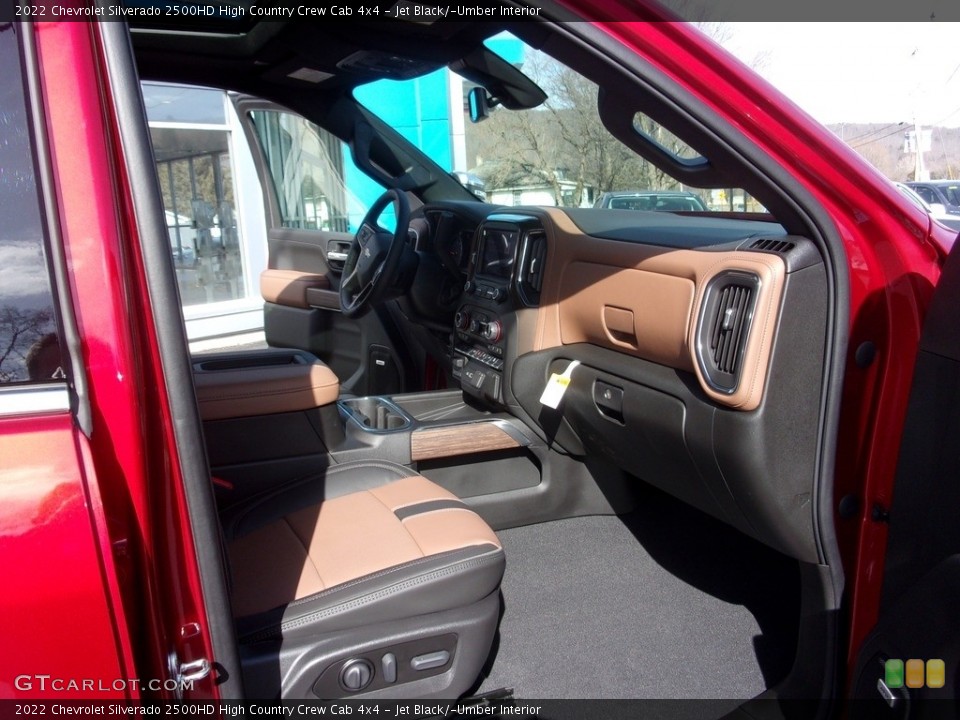 Jet Black/­Umber 2022 Chevrolet Silverado 2500HD Interiors