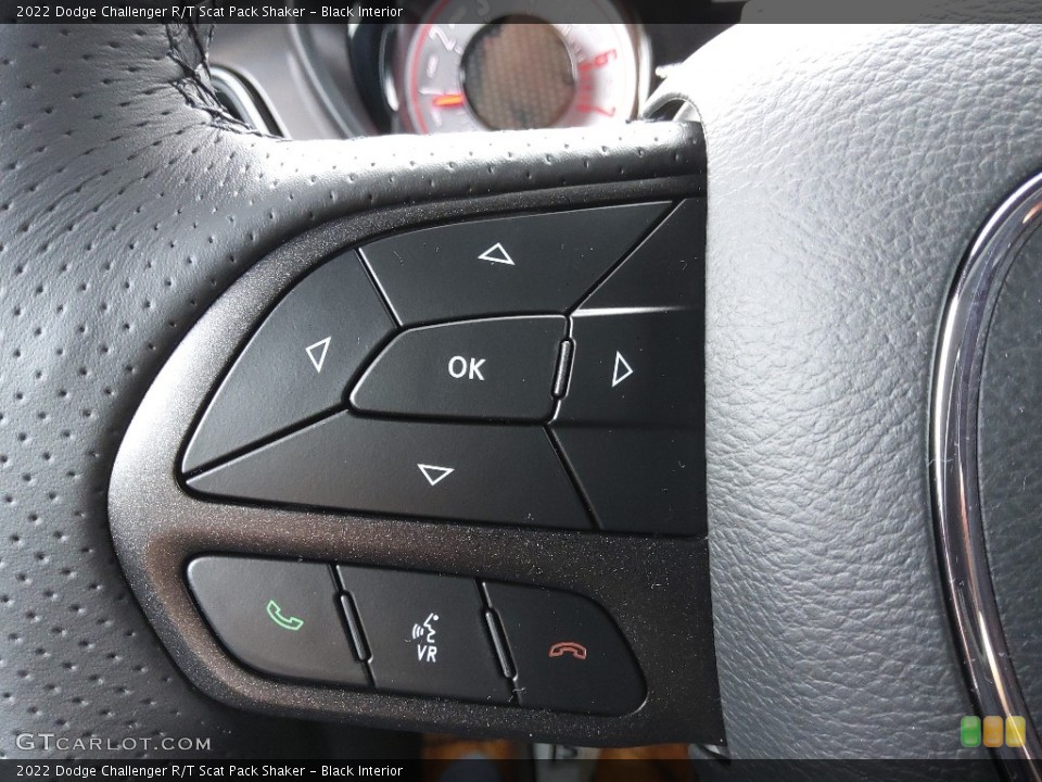 Black Interior Steering Wheel for the 2022 Dodge Challenger R/T Scat Pack Shaker #143874903