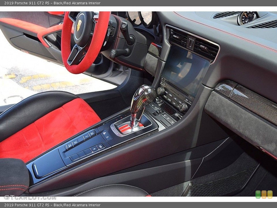 Black/Red Alcantara Interior Controls for the 2019 Porsche 911 GT2 RS #143875544