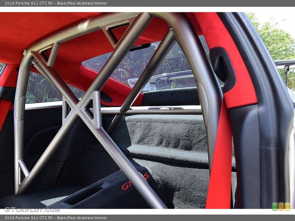 Black/Red Alcantara Interior Rear Seat for the 2019 Porsche 911 GT2 RS #143875622