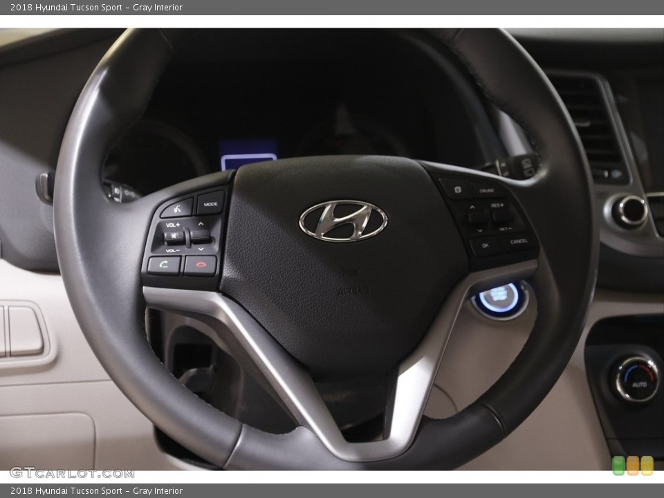Gray Interior Steering Wheel for the 2018 Hyundai Tucson Sport #143876378