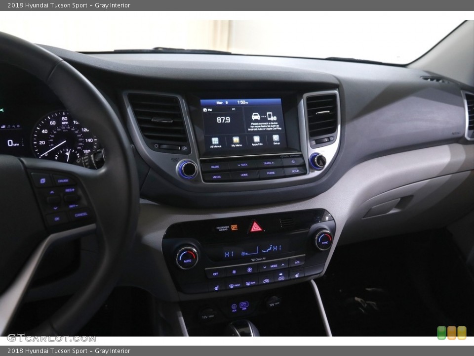 Gray Interior Controls for the 2018 Hyundai Tucson Sport #143876417