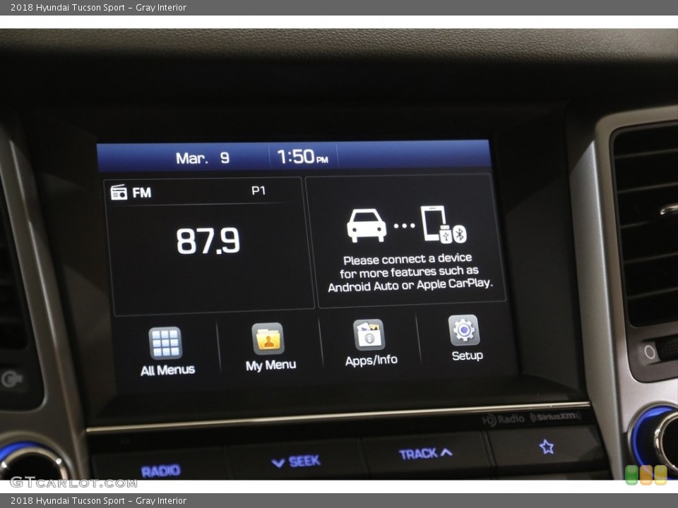 Gray Interior Controls for the 2018 Hyundai Tucson Sport #143876432