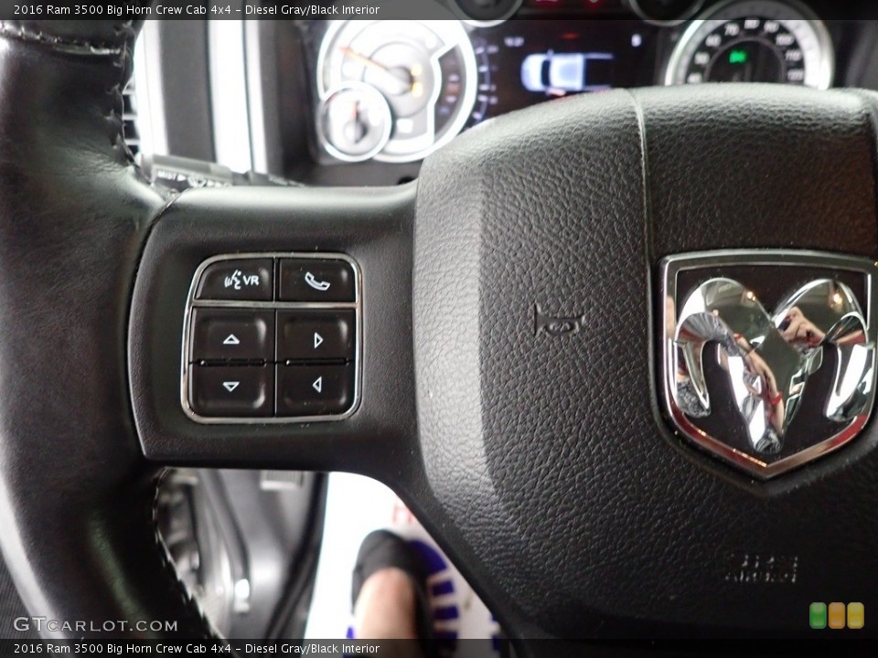 Diesel Gray/Black Interior Steering Wheel for the 2016 Ram 3500 Big Horn Crew Cab 4x4 #143876438