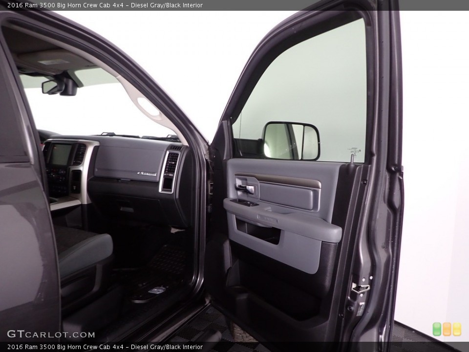 Diesel Gray/Black Interior Door Panel for the 2016 Ram 3500 Big Horn Crew Cab 4x4 #143876660