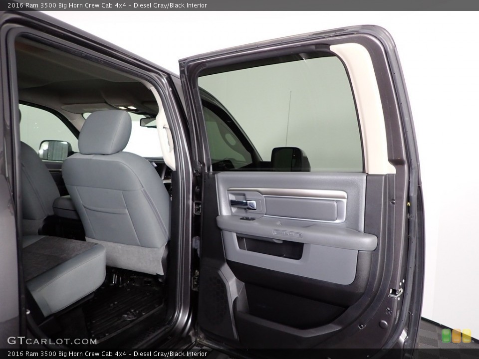 Diesel Gray/Black Interior Door Panel for the 2016 Ram 3500 Big Horn Crew Cab 4x4 #143876729
