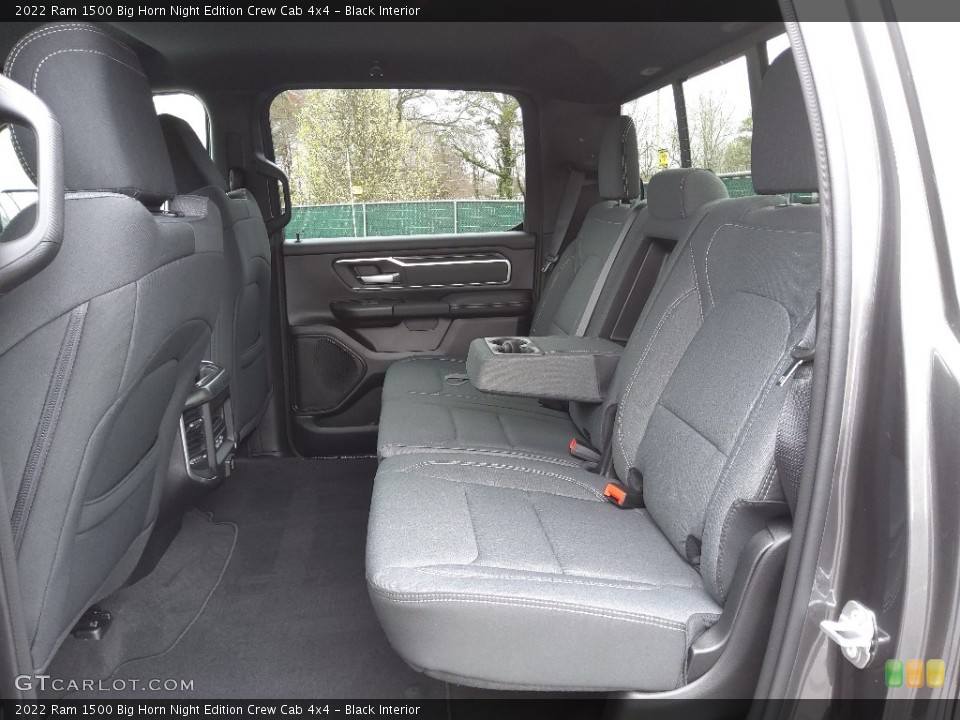 Black Interior Rear Seat for the 2022 Ram 1500 Big Horn Night Edition Crew Cab 4x4 #143877719