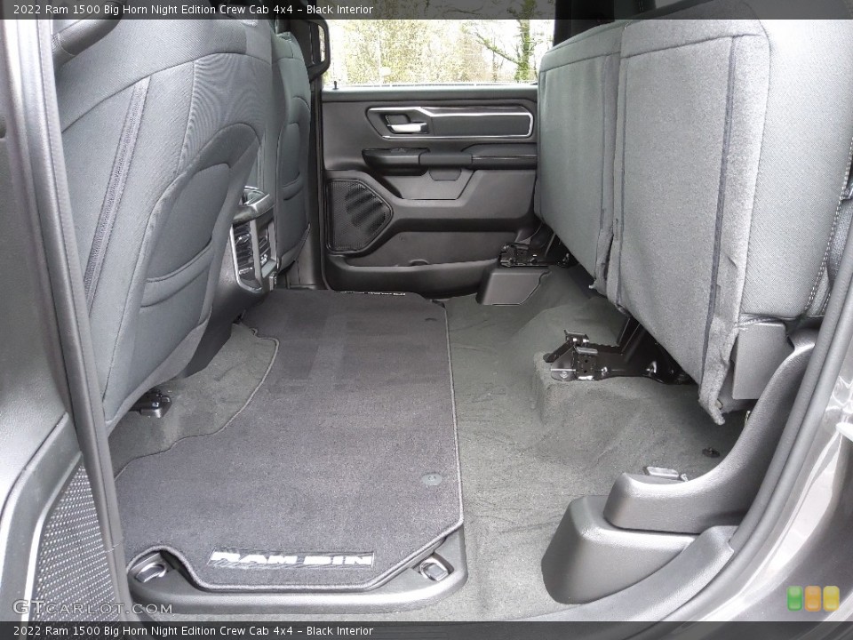 Black Interior Rear Seat for the 2022 Ram 1500 Big Horn Night Edition Crew Cab 4x4 #143877766
