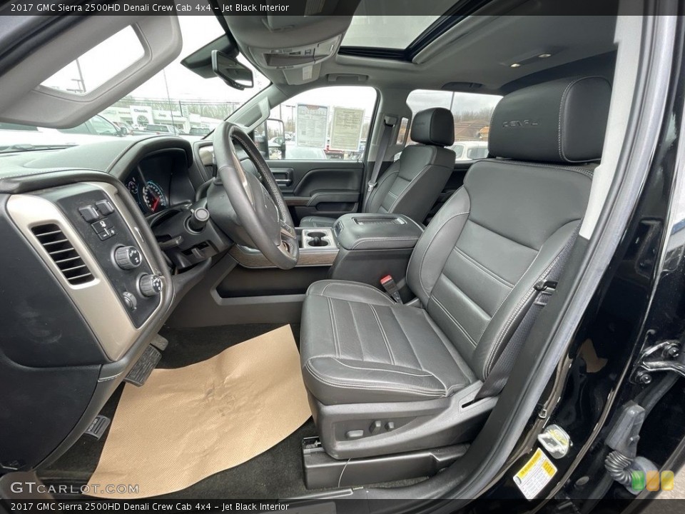 Jet Black Interior Photo for the 2017 GMC Sierra 2500HD Denali Crew Cab 4x4 #143878475