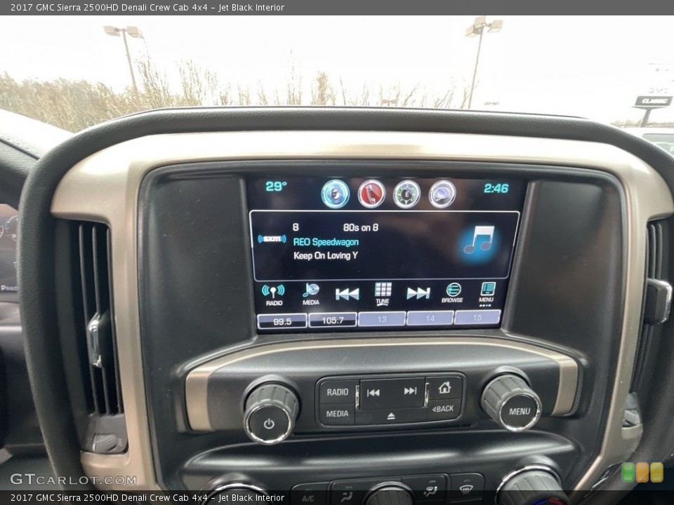 Jet Black Interior Controls for the 2017 GMC Sierra 2500HD Denali Crew Cab 4x4 #143878562