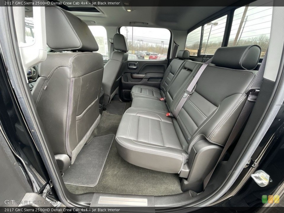 Jet Black Interior Rear Seat for the 2017 GMC Sierra 2500HD Denali Crew Cab 4x4 #143878754