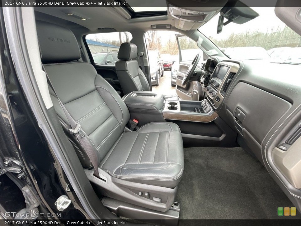 Jet Black Interior Front Seat for the 2017 GMC Sierra 2500HD Denali Crew Cab 4x4 #143878784