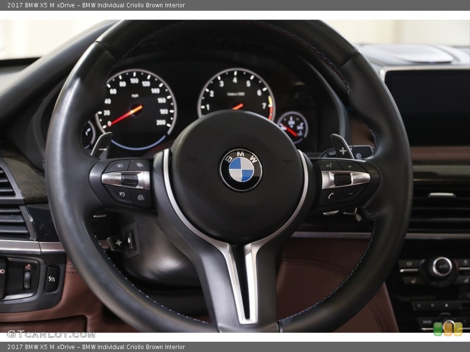 BMW Individual Criollo Brown Interior Steering Wheel for the 2017 BMW X5 M xDrive #143880821