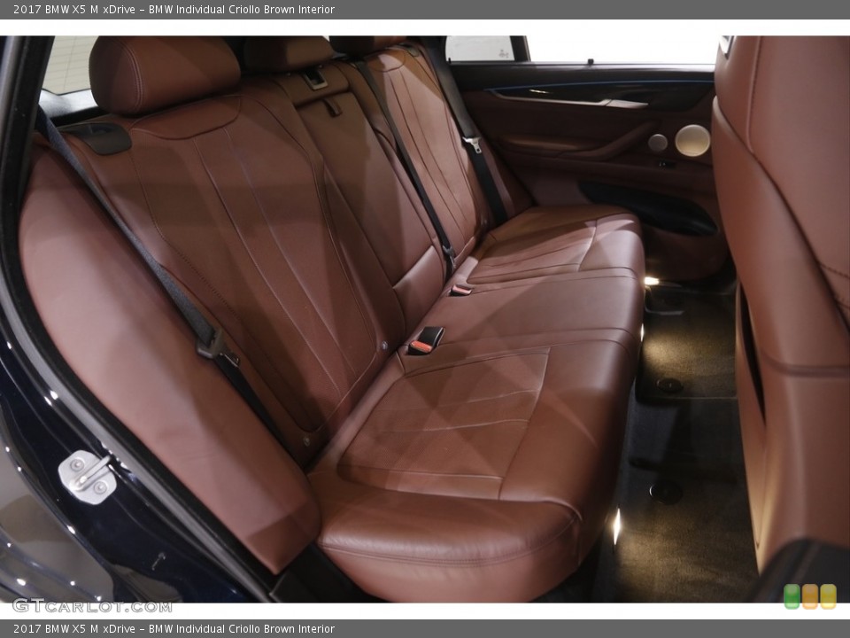 BMW Individual Criollo Brown Interior Rear Seat for the 2017 BMW X5 M xDrive #143880908
