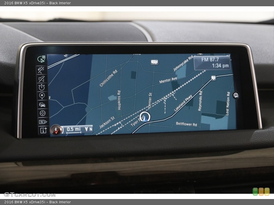 Black Interior Navigation for the 2016 BMW X5 xDrive35i #143881031