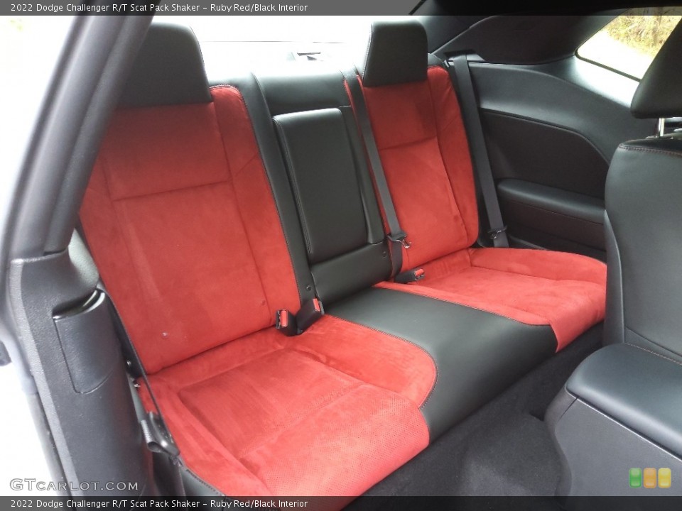 Ruby Red/Black Interior Rear Seat for the 2022 Dodge Challenger R/T Scat Pack Shaker #143881100