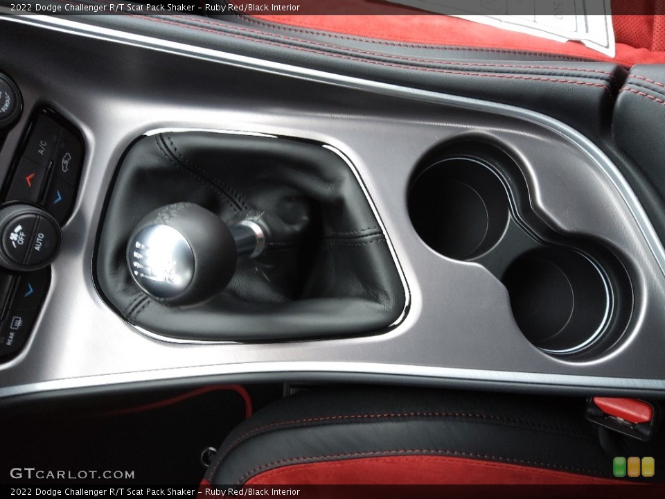 Ruby Red/Black Interior Transmission for the 2022 Dodge Challenger R/T Scat Pack Shaker #143881148