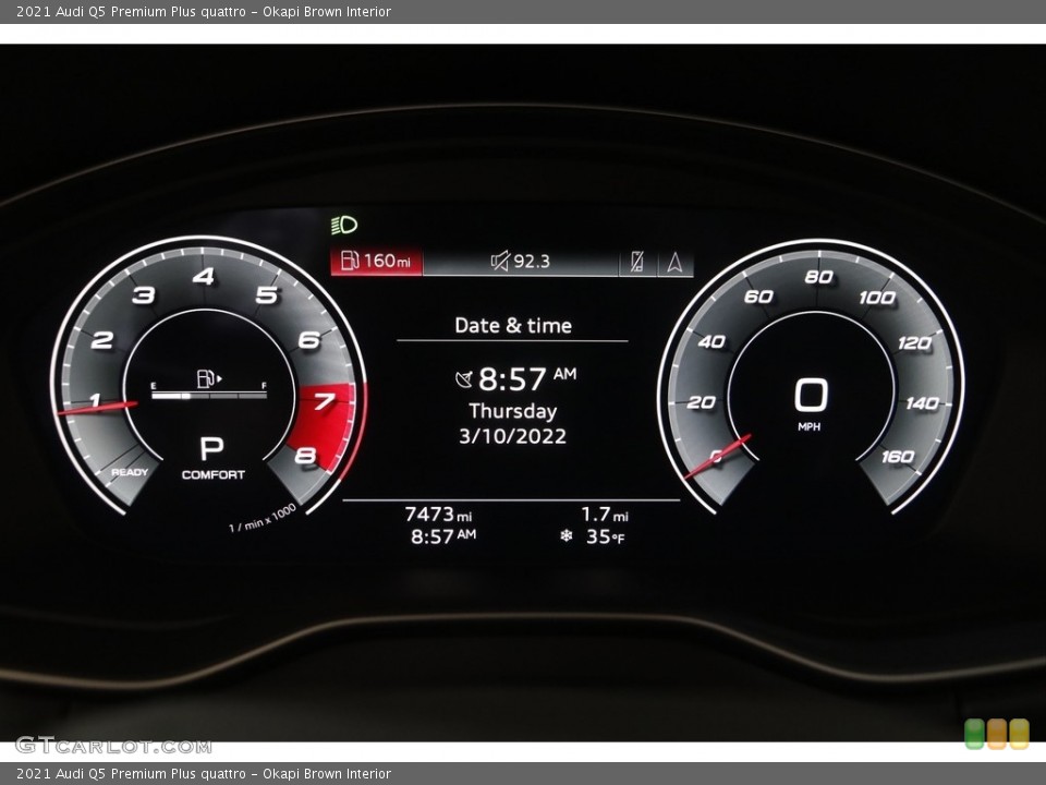 Okapi Brown Interior Gauges for the 2021 Audi Q5 Premium Plus quattro #143881557