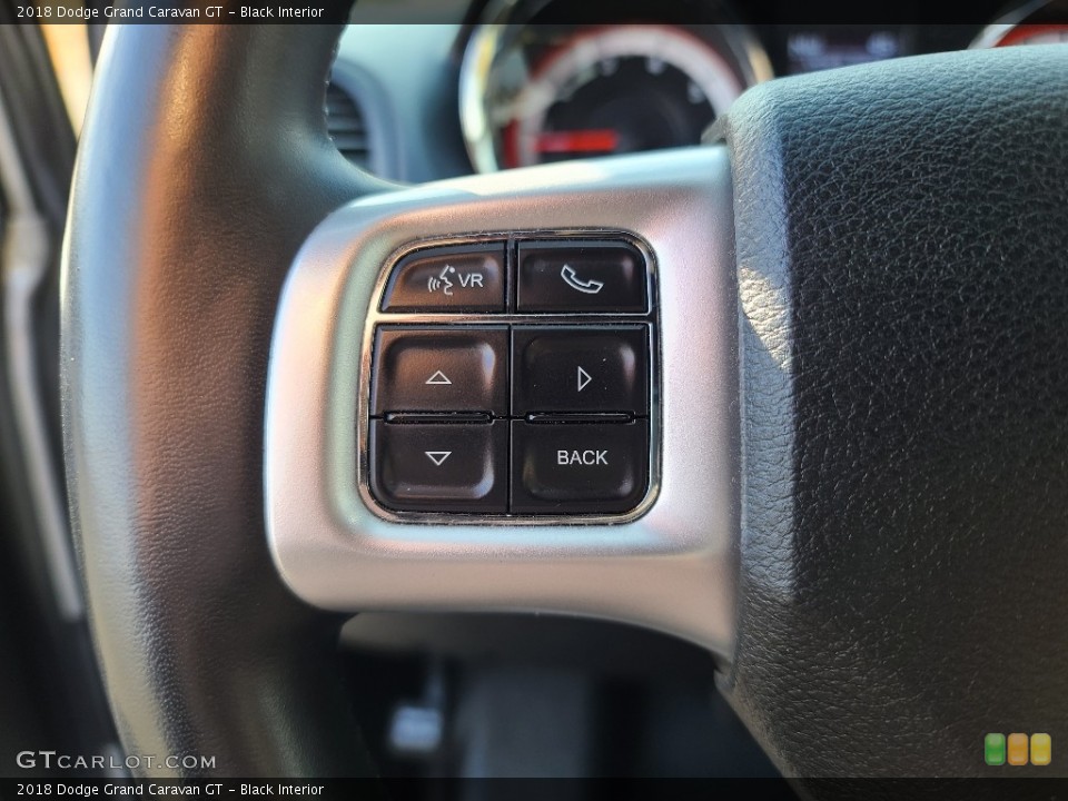 Black Interior Steering Wheel for the 2018 Dodge Grand Caravan GT #143881949