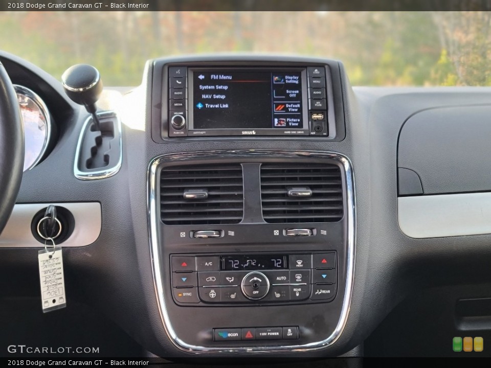 Black Interior Controls for the 2018 Dodge Grand Caravan GT #143881974