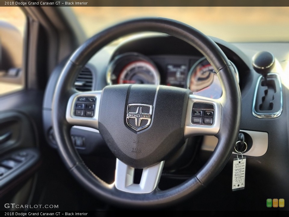 Black Interior Steering Wheel for the 2018 Dodge Grand Caravan GT #143882058
