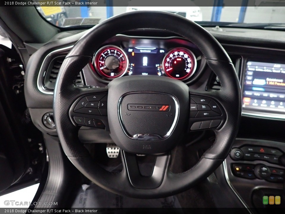 Black Interior Steering Wheel for the 2018 Dodge Challenger R/T Scat Pack #143884218