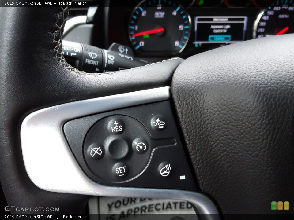 Jet Black Interior Steering Wheel for the 2019 GMC Yukon SLT 4WD #143884842