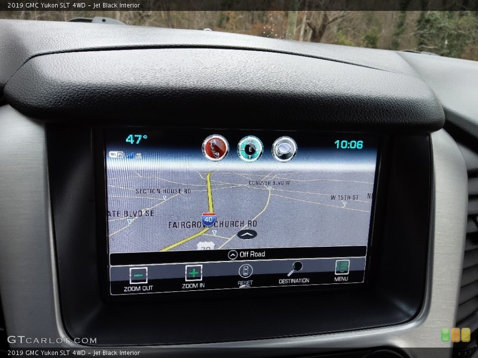 Jet Black Interior Navigation for the 2019 GMC Yukon SLT 4WD #143884971
