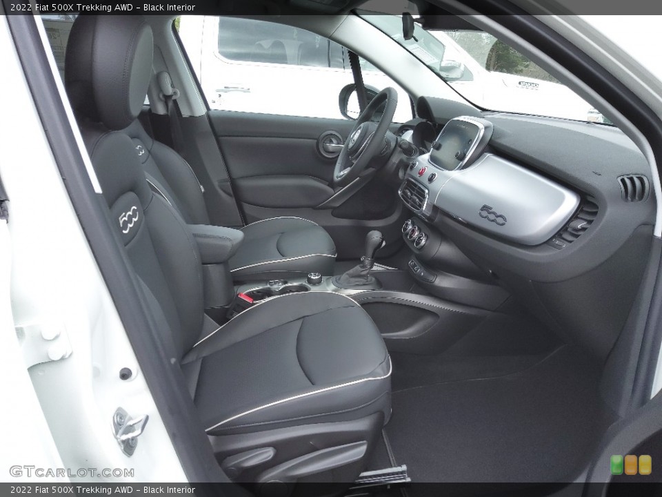 Black Interior Front Seat for the 2022 Fiat 500X Trekking AWD #143885685