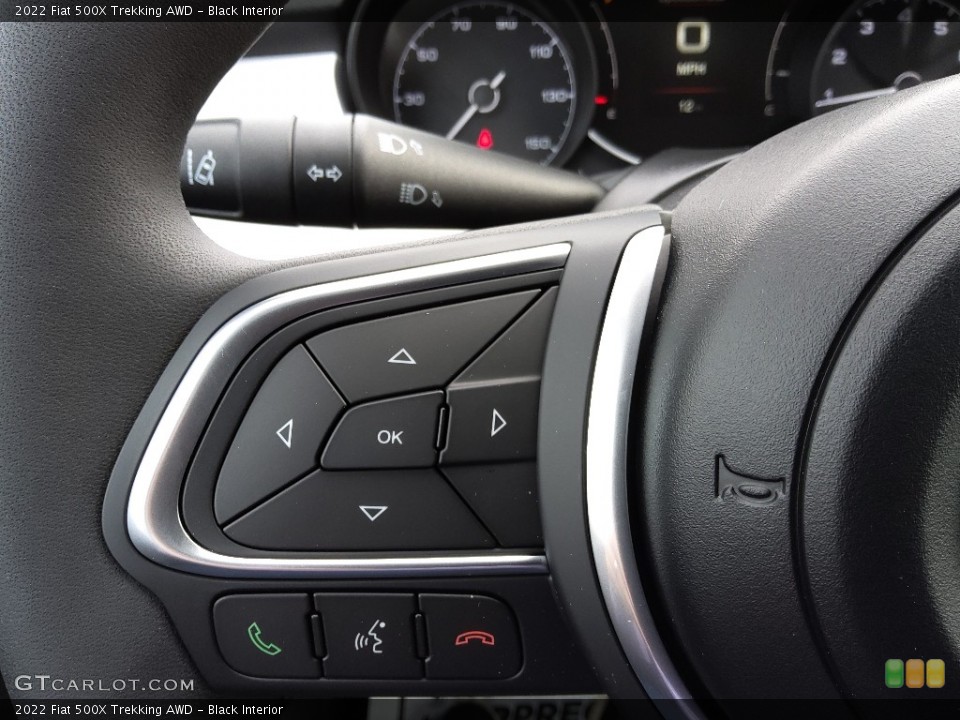 Black Interior Steering Wheel for the 2022 Fiat 500X Trekking AWD #143885760