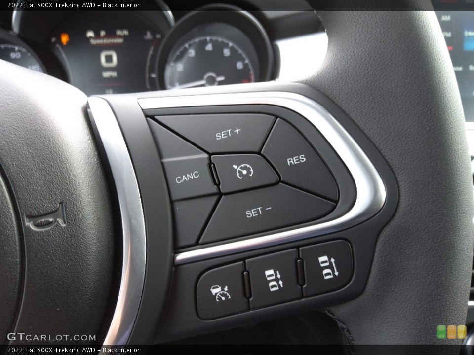 Black Interior Steering Wheel for the 2022 Fiat 500X Trekking AWD #143885785