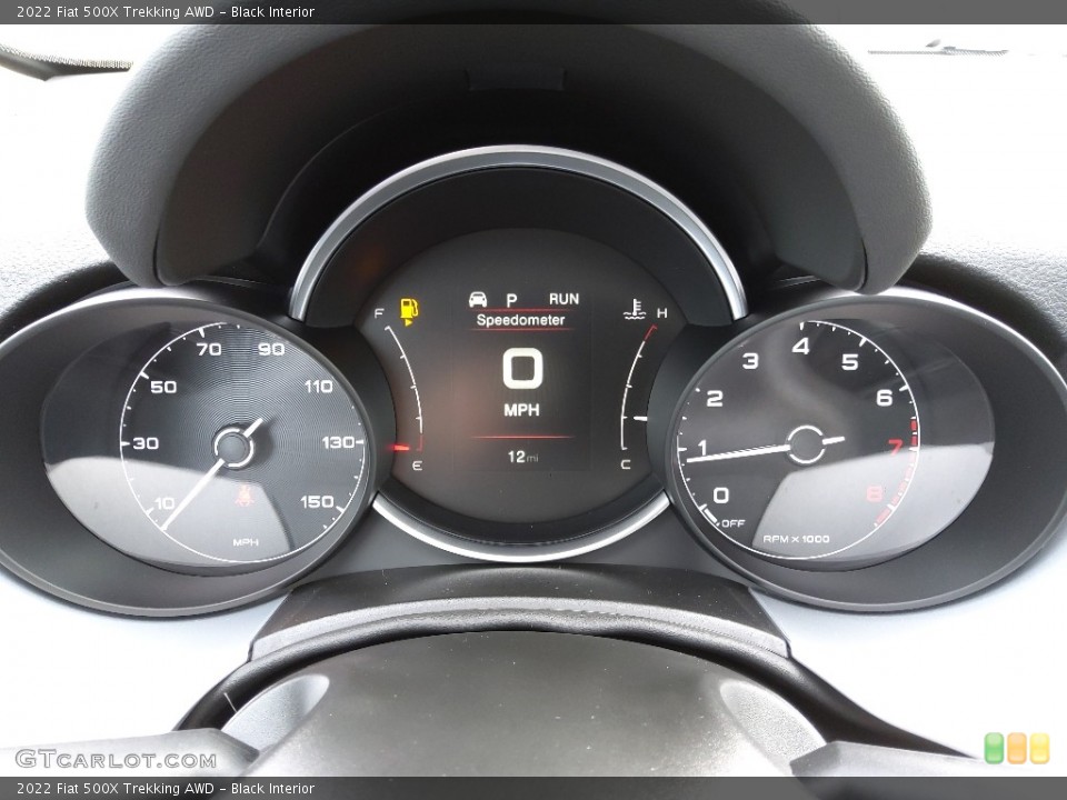 Black Interior Gauges for the 2022 Fiat 500X Trekking AWD #143885820