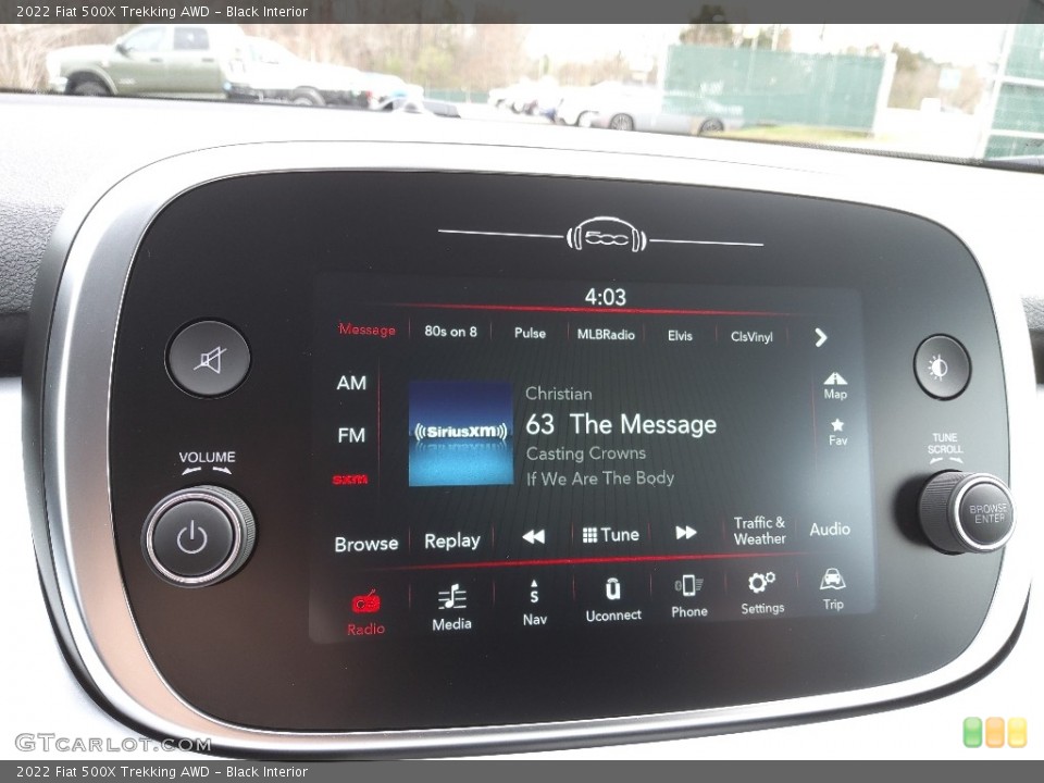 Black Interior Controls for the 2022 Fiat 500X Trekking AWD #143885847