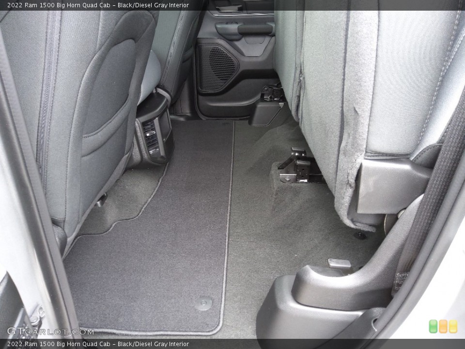 Black/Diesel Gray Interior Rear Seat for the 2022 Ram 1500 Big Horn Quad Cab #143886579