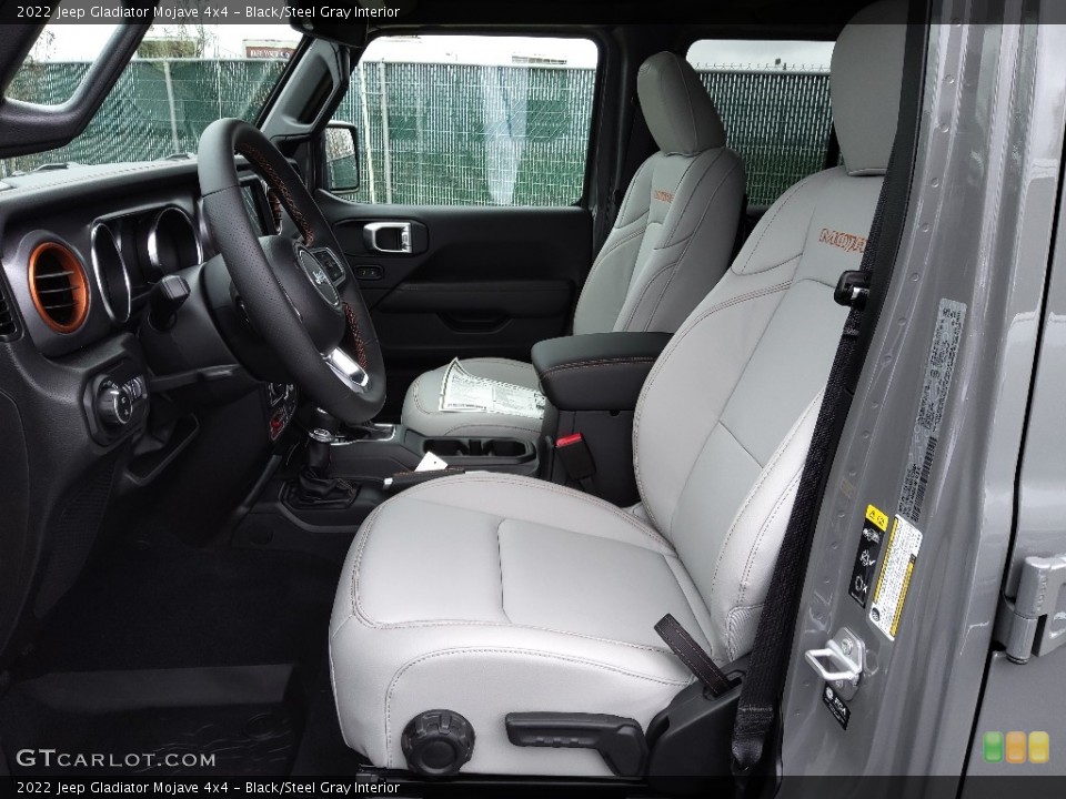 Black/Steel Gray Interior Photo for the 2022 Jeep Gladiator Mojave 4x4 #143887338