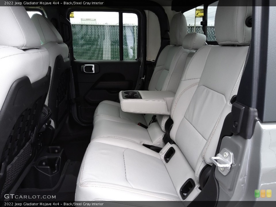 Black/Steel Gray Interior Rear Seat for the 2022 Jeep Gladiator Mojave 4x4 #143887431