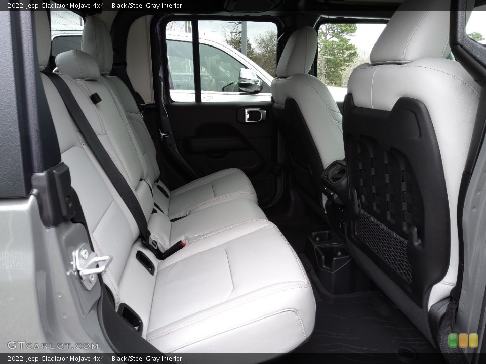 Black/Steel Gray Interior Rear Seat for the 2022 Jeep Gladiator Mojave 4x4 #143887497