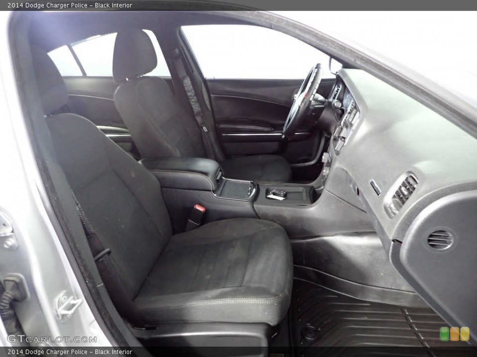 Black Interior Front Seat for the 2014 Dodge Charger Police #143888478