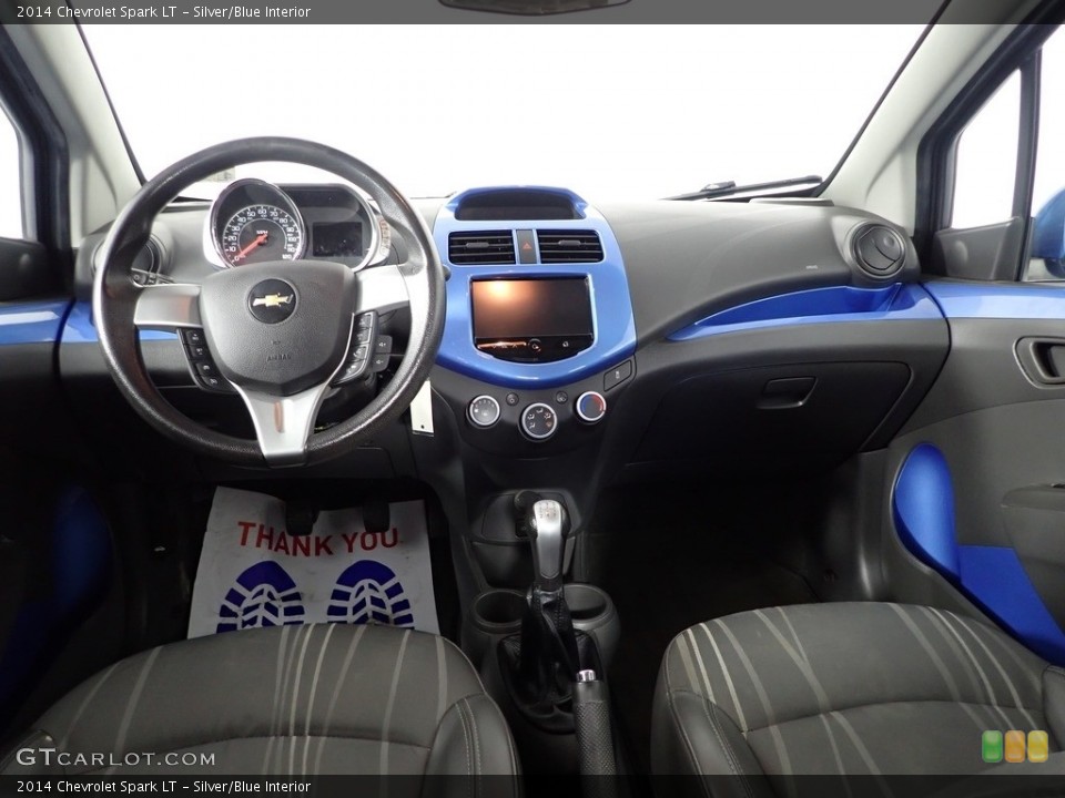 Silver/Blue Interior Photo for the 2014 Chevrolet Spark LT #143890260