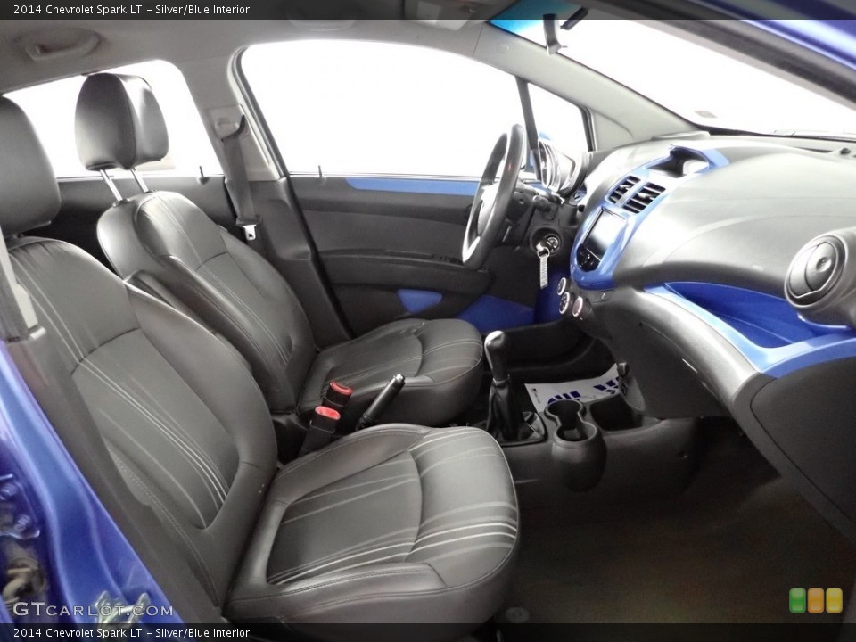 Silver/Blue Interior Front Seat for the 2014 Chevrolet Spark LT #143890296