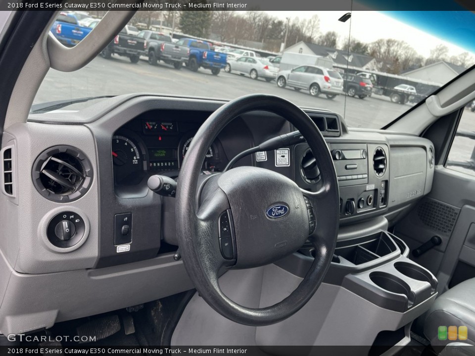 Medium Flint Interior Dashboard for the 2018 Ford E Series Cutaway E350 Commercial Moving Truck #143890506