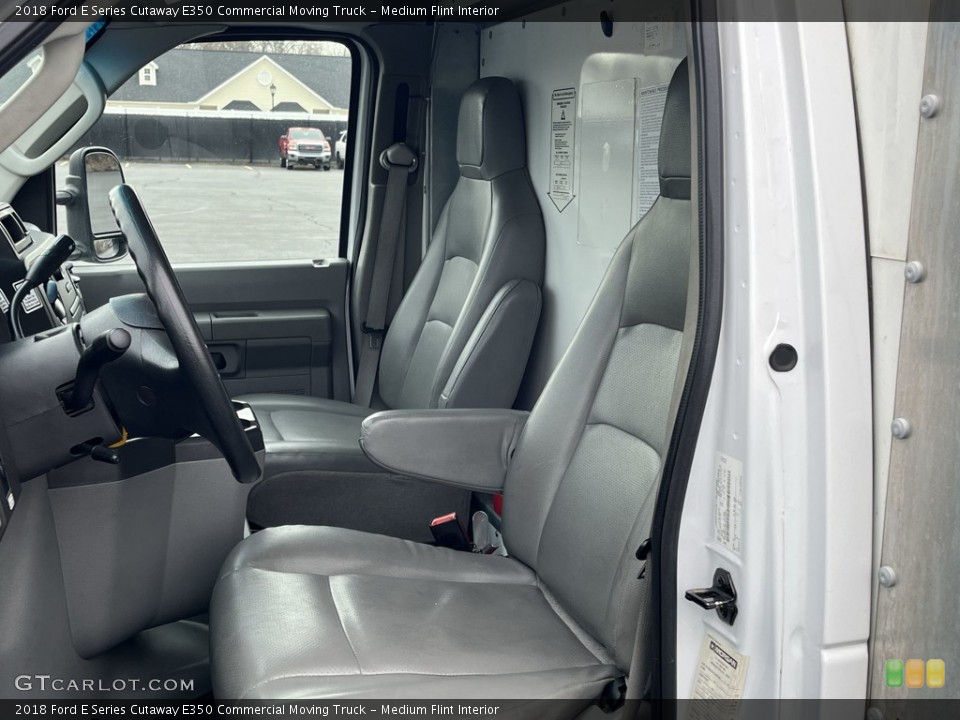 Medium Flint Interior Front Seat for the 2018 Ford E Series Cutaway E350 Commercial Moving Truck #143890626