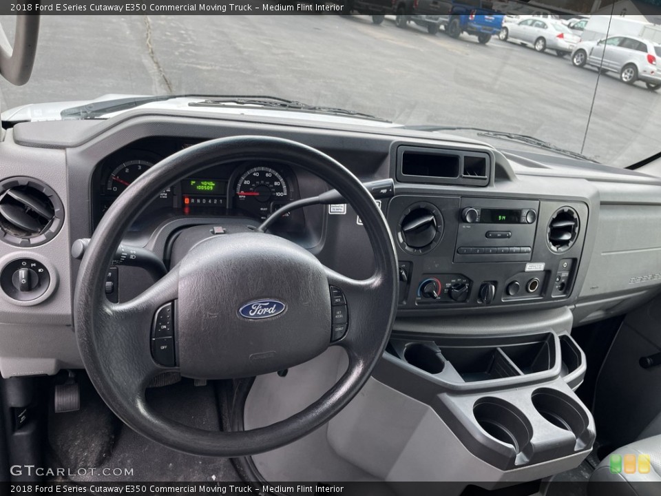 Medium Flint Interior Dashboard for the 2018 Ford E Series Cutaway E350 Commercial Moving Truck #143890644