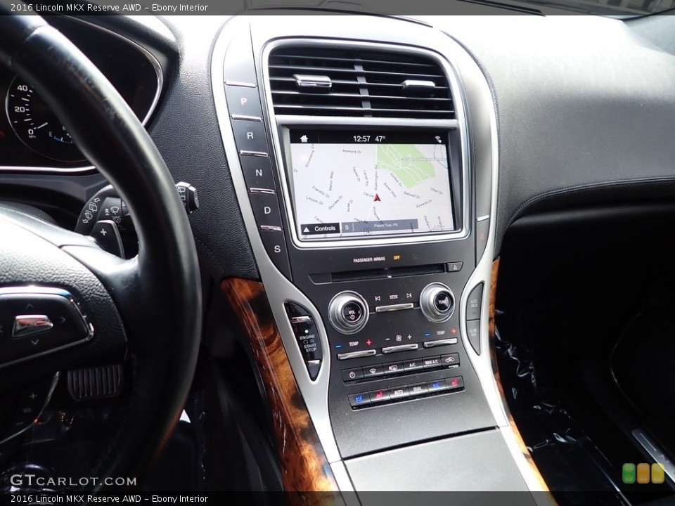 Ebony Interior Controls for the 2016 Lincoln MKX Reserve AWD #143893227
