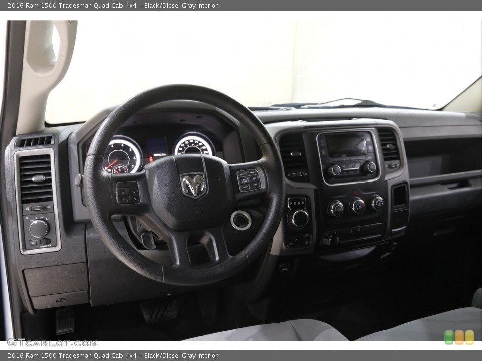 Black/Diesel Gray Interior Dashboard for the 2016 Ram 1500 Tradesman Quad Cab 4x4 #143894966