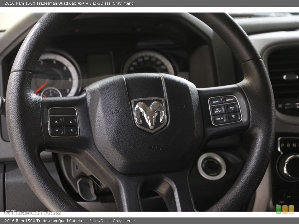 Black/Diesel Gray Interior Steering Wheel for the 2016 Ram 1500 Tradesman Quad Cab 4x4 #143894984