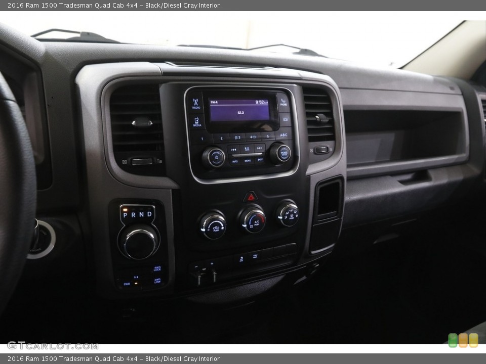 Black/Diesel Gray Interior Controls for the 2016 Ram 1500 Tradesman Quad Cab 4x4 #143895014