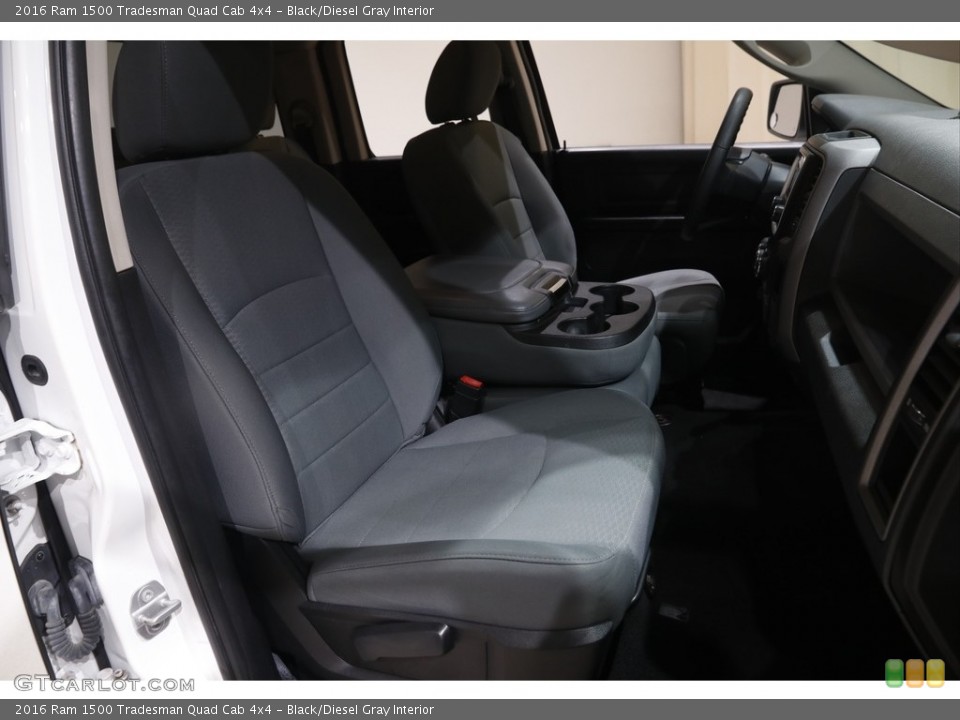 Black/Diesel Gray Interior Front Seat for the 2016 Ram 1500 Tradesman Quad Cab 4x4 #143895137