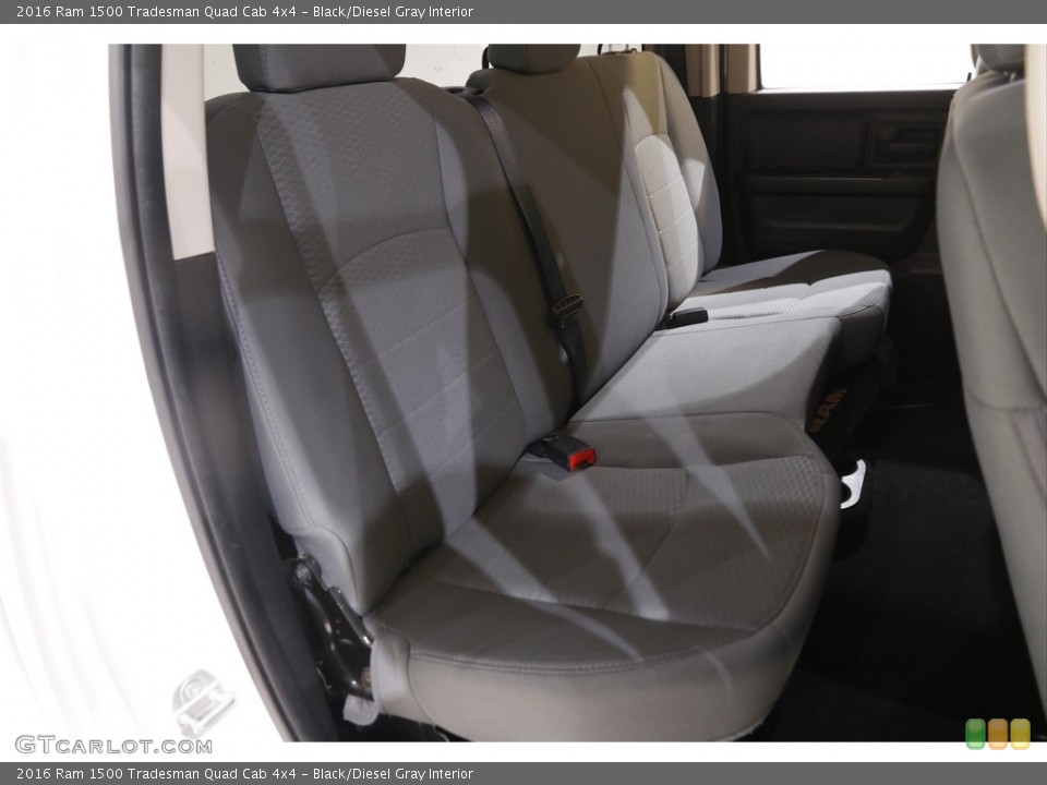 Black/Diesel Gray Interior Rear Seat for the 2016 Ram 1500 Tradesman Quad Cab 4x4 #143895161