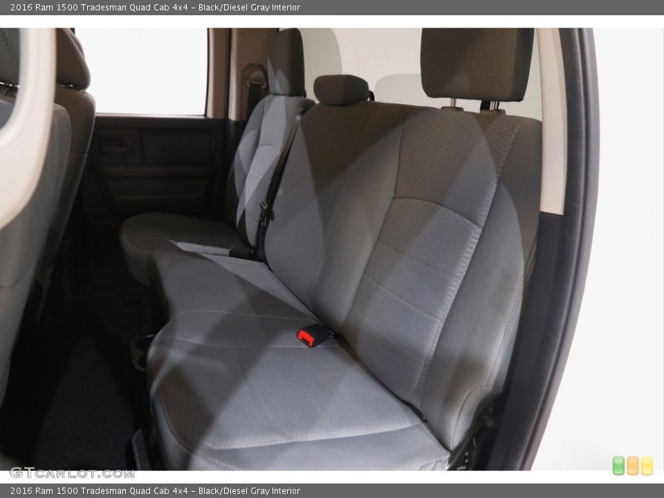 Black/Diesel Gray Interior Rear Seat for the 2016 Ram 1500 Tradesman Quad Cab 4x4 #143895188